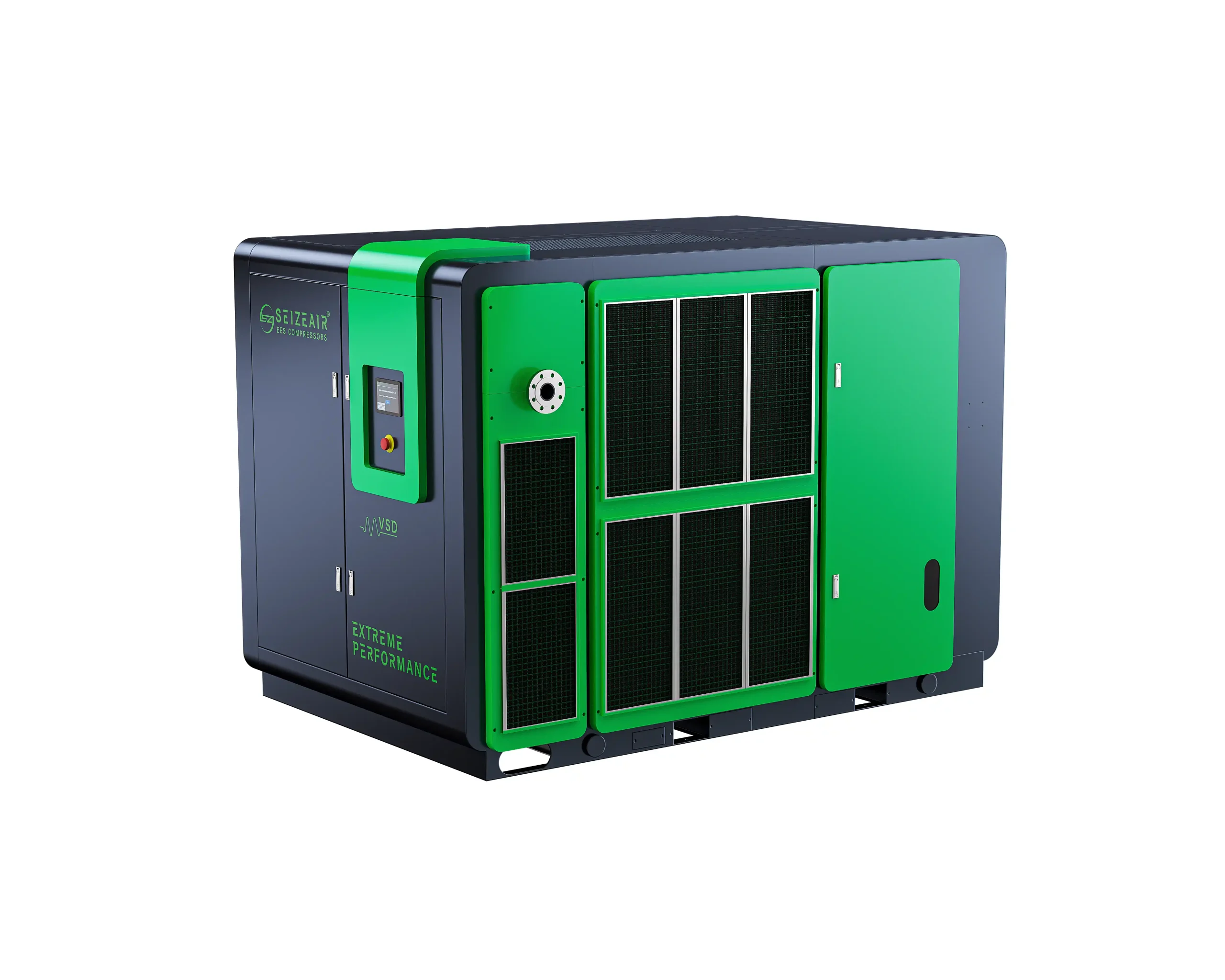 Permanent magnet variable frequency single-stage screw air compressor